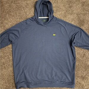 Masters Blue Hoodie with Long Sleeves and Relaxed Fit